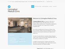 Tablet Screenshot of carlingfordmedicalclinic.com.au